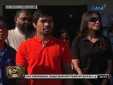 24 Oras: Pacquiao, patuloy na namimigay ng tulong sa mga nasalanta ng bagyo sa Leyte at Samar