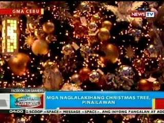 BP: Mga naglalakihang christmas tree sa Cebu, pinailawan
