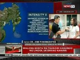 QRT: Walang banta ng tsunami kasunod ng lindol sa Davao kanina