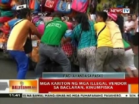 BT: Mga kariton ng mga illegal vendor sa Baclaran, kinumpiska