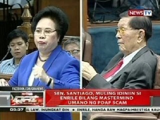 Descargar video: QRT: Sen. Santiago, muling idiniin si Enrile bilang mastermind umano ng PDAF scam