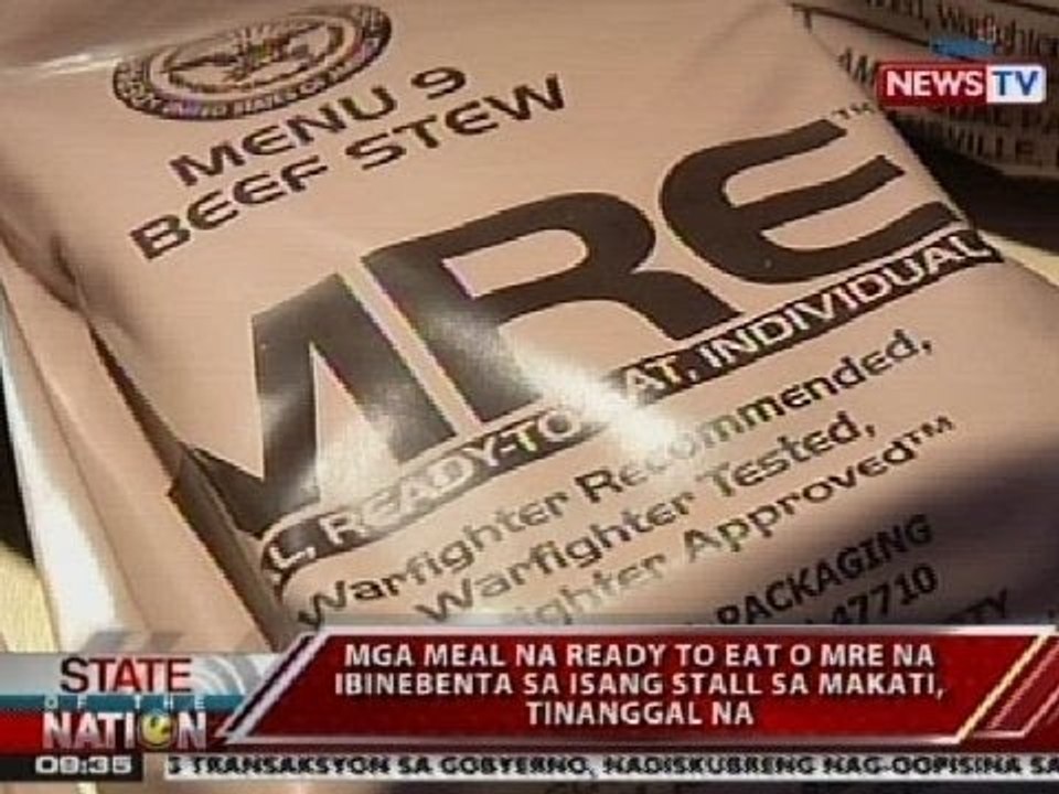 SONA: Mga meal ready to eat o MRE na may tatak ng US Dept. of Defense, ibinebenta rin online