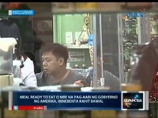 Saksi: Meal ready to eat na pag-aari ng gobyerno ng Amerika, ibinebenta kahit bawal