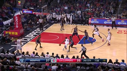 Jamal Crawford Hits The Hanging Bank Shot | Grizzlies vs Clippers | Jan 4, 2017 | 2016 17