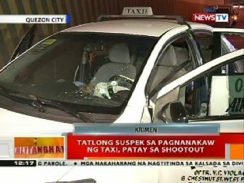 BT: 3 suspek sa pagnanakaw ng taxi sa QC, patay sa shootout