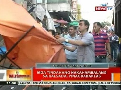 BT: Mga tindahang nakahambalang sa kalsada sa Divisoria, pinagbabaklas