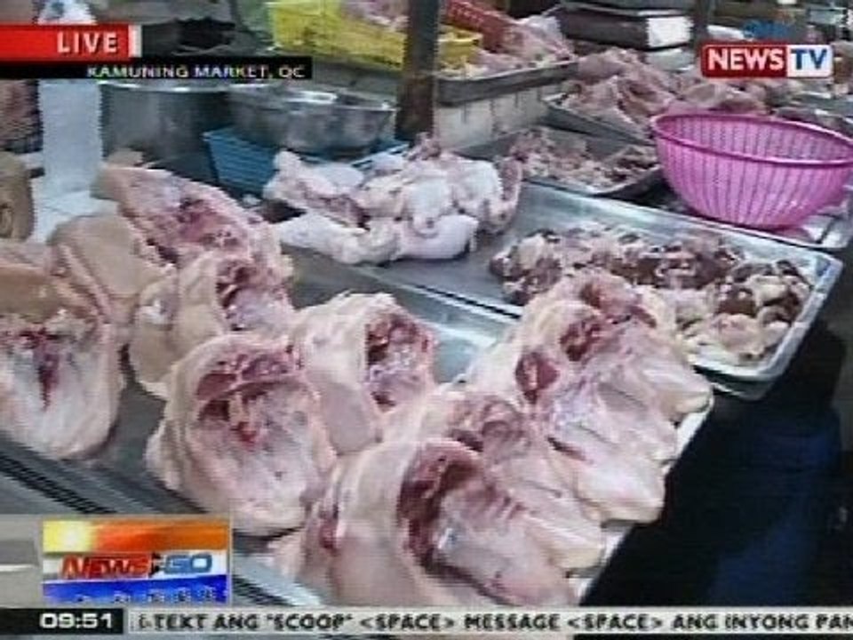 NTG: Bentahan ng manok sa Kamuning Market, hindi raw apektado ng banta ng bird flu