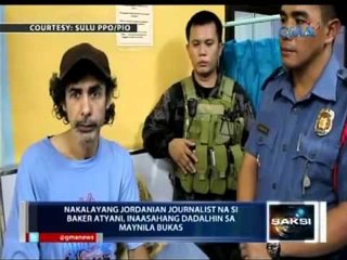 Saksi: Nakalayang Jordanian journalist, ililipad sa Maynila