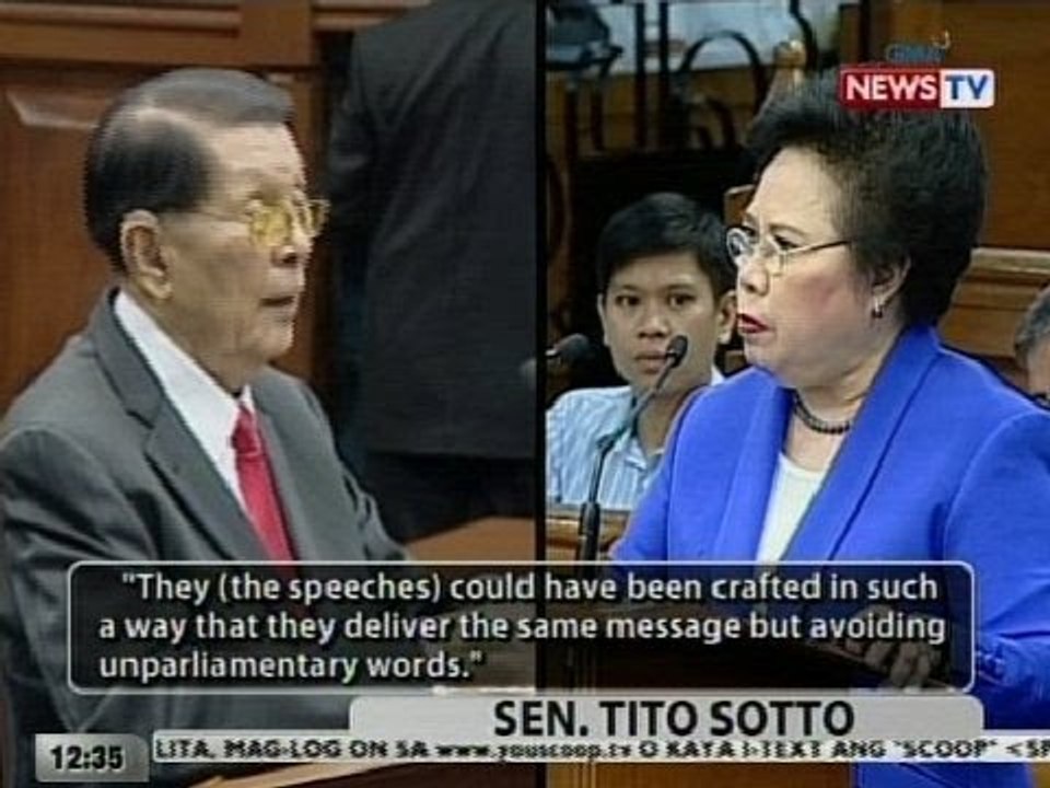 Bahagi ng speech nina Santiago at Enrile na laban sa isa't isa, planong alisin sa Senate records