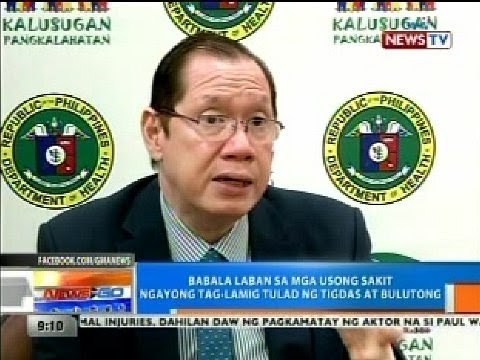 NTG: Babala laban sa mga usong sakit ngayong tag-lamig tulad ng tigdas at bulutong