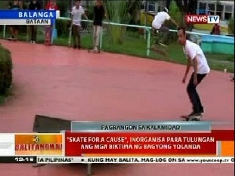 BT: 'Skate for a Cause' sa Bataan, inorganisa para tulungan ang mga biktima ng Bagyong Yolanda
