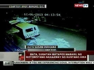 QRT: Bata sa QC, sugatan nang mabaril ng motoristang nakaaway ng ama