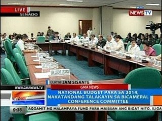 NTG: National budget para sa 2014, nakatakdang talakayain sa bicameral conference committee