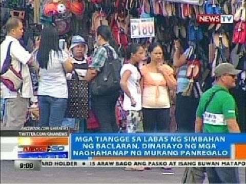 Mga tiangge sa labas ng simbahan ng Baclaran, dinarayo ng mga naghahanap ng murang panregalo