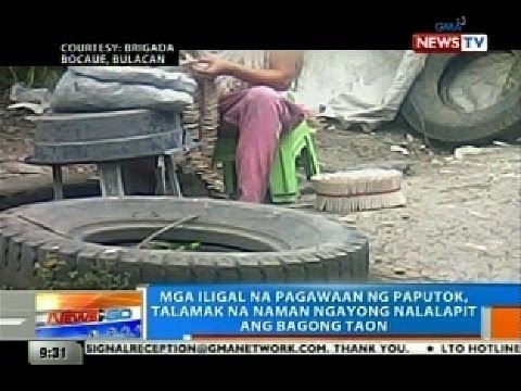 NTG: Mga iligal na pagawaan ng paputok, talamak na naman ngayong nalalapit ang bagong taon