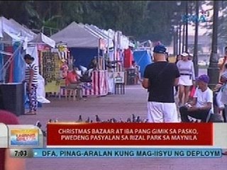 UB: Christmas Bazaar at iba pang gimik sa Pasko, pwedeng pasyalan sa Rizal Park sa Maynila