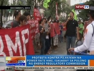 NTG: Protesta vs power rate hike, isasabay sa pulong ng ERC