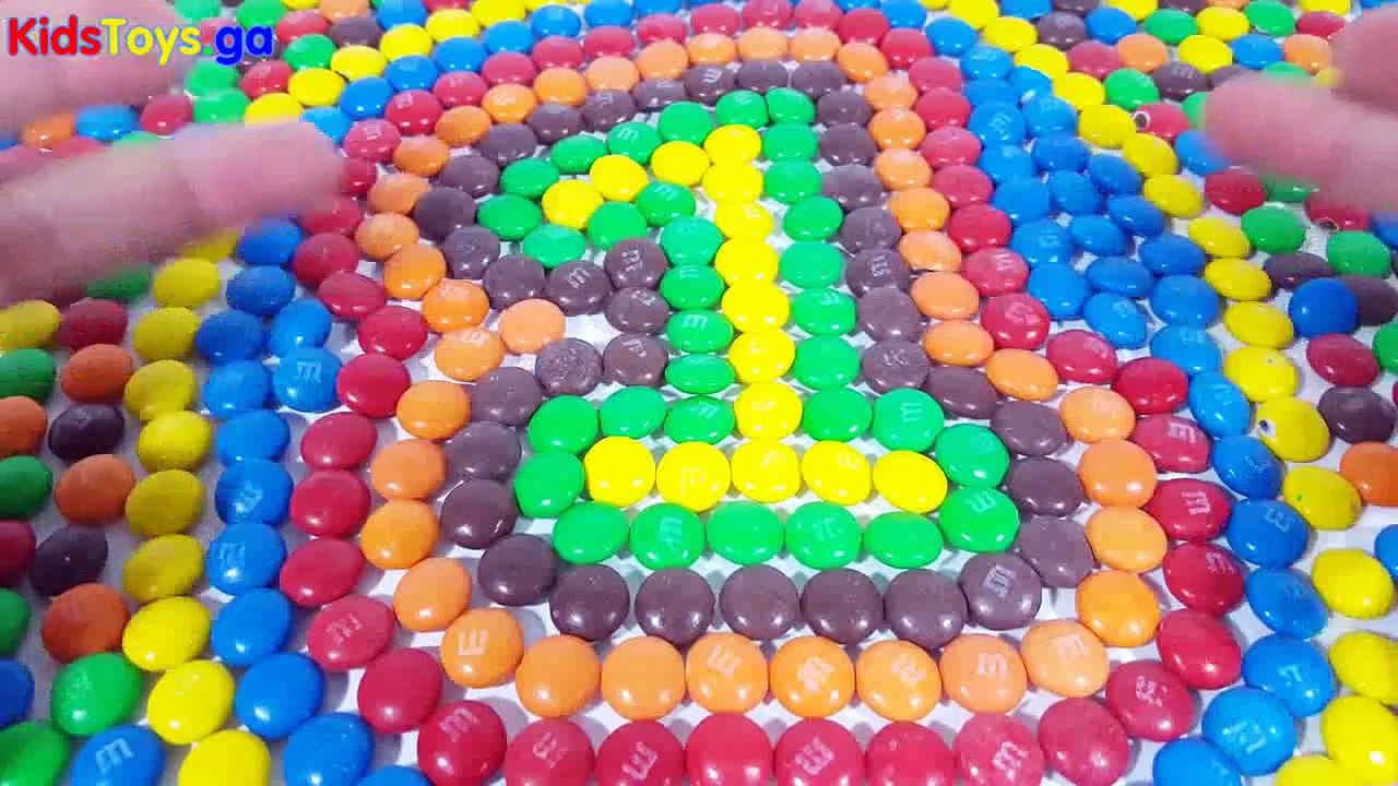 Learn To Count make Numbers 1-10 with M&M's and Play Doh -Surprise Egg Game