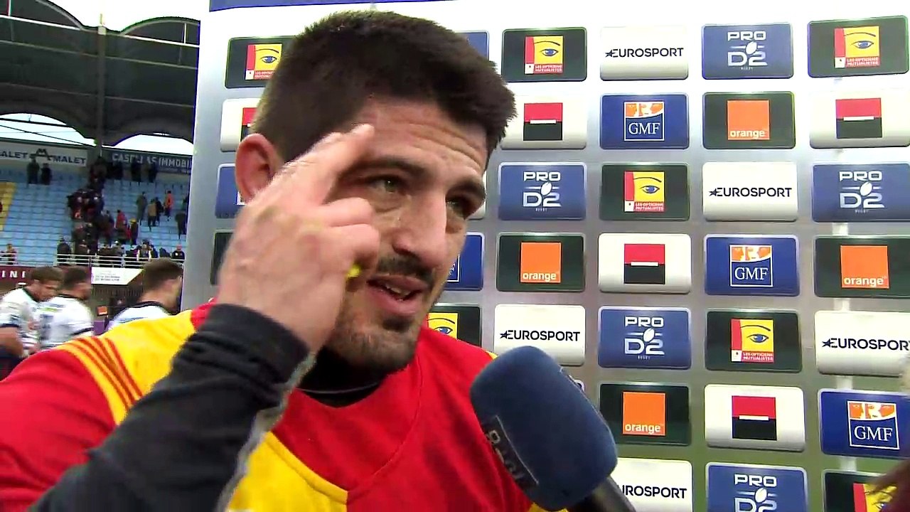 PRO D2 : 17è journée, interviews Perpignan - SA