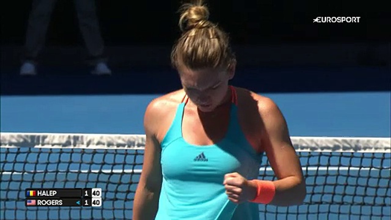 Avustralya Açık: Simona Halep - Shelby Rogers (Özet)