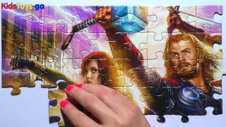 MARVEL AVENGERS Puzzle Games Rompecabezas Hulk Thor Captain America Kids Learning Toys- Marvel kids