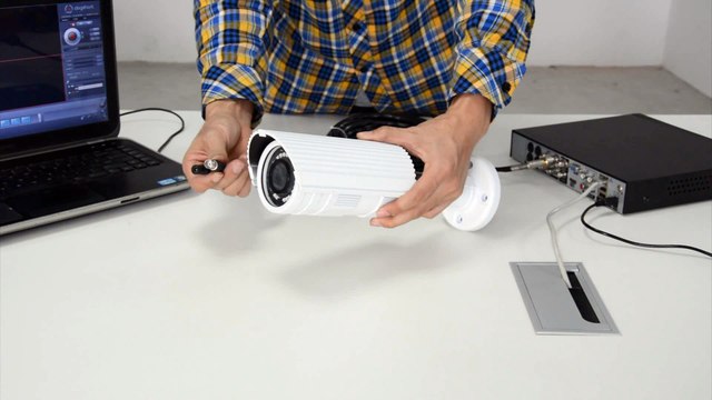Connect 1080p AHD TVI CVI camera to Digifort with video encoder