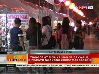 BT: Tiangge at mga kainan sa Baywalk, dinarayo ngayong Christmas season