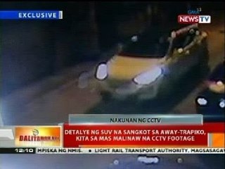 BT: Detalye ng SUV na sangkot sa away-trapiko, kita sa mas malinaw na CCTV footage