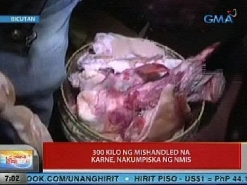 UB: 300 kilo ng mishandled na karne, nakumpiska ng NMIS sa Bicutan