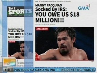 UB: Ulat na may $18-M umanong utang na buwis si Pacquiao sa Amerika, itinanggi ng kanyang kampo