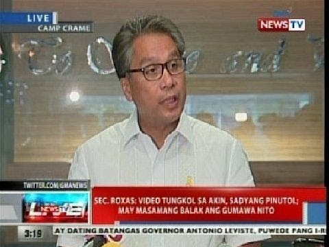 BP: Roxas: Video tungkol sa akin, sadyang pinutol; may masamang balak ang gumawa nito