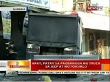 BT: 4, patay sa pagbangga ng truck sa jeep at motorsiklo