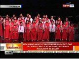 Mga mang-aawit at musician mula sa tatlong UP Campus, nag-alay ng concert sa mga nasalanta ng bagyo