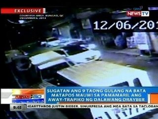 Sugatan ang 9 taong gulang na bata matapos mauwi sa pamamaril ang away-trapiko ng dalawang drayber