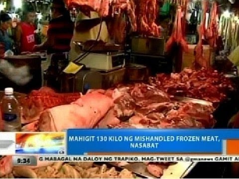 NTG: Mahigit 130 kilo ng mishandled frozen meat, nasabat