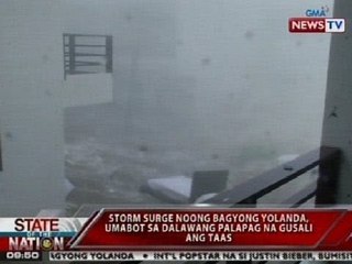 SONA: Storm surge noong Bagyong Yolanda, umabot sa 2 palapag na gusali ang taas