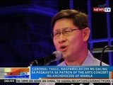 NTG: Cardinal Tagle, nagpamalas ng galing sa pagkanta sa Patron of the Arts Concert