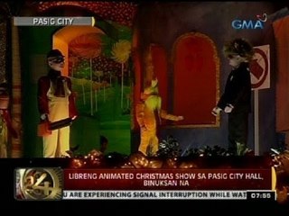 24 Oras: Libreng animated Christmas show sa Pasig City hall, binuksan na