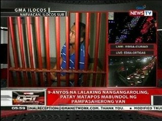 QRT: 9-anyos na lalaking nangangaroling, patay matapos mabundol ng pampasaherong van