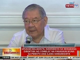 BT: Belmonte, nadismaya sa ibinabang direktiba ng Comelec kaugnay sa isyu ng SOCE