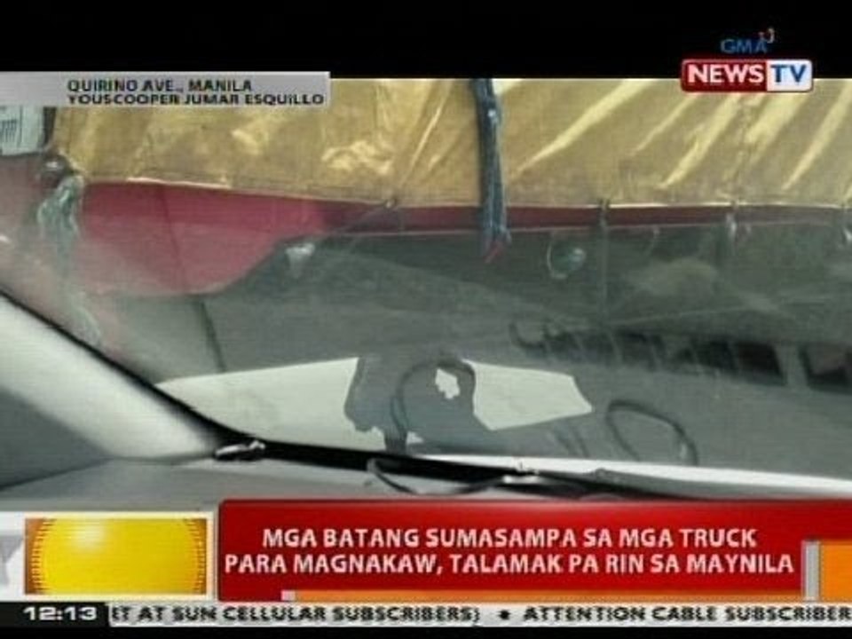 BT: Mga batang sumasampa sa mga truck para magnakaw, talamak pa rin sa Maynila