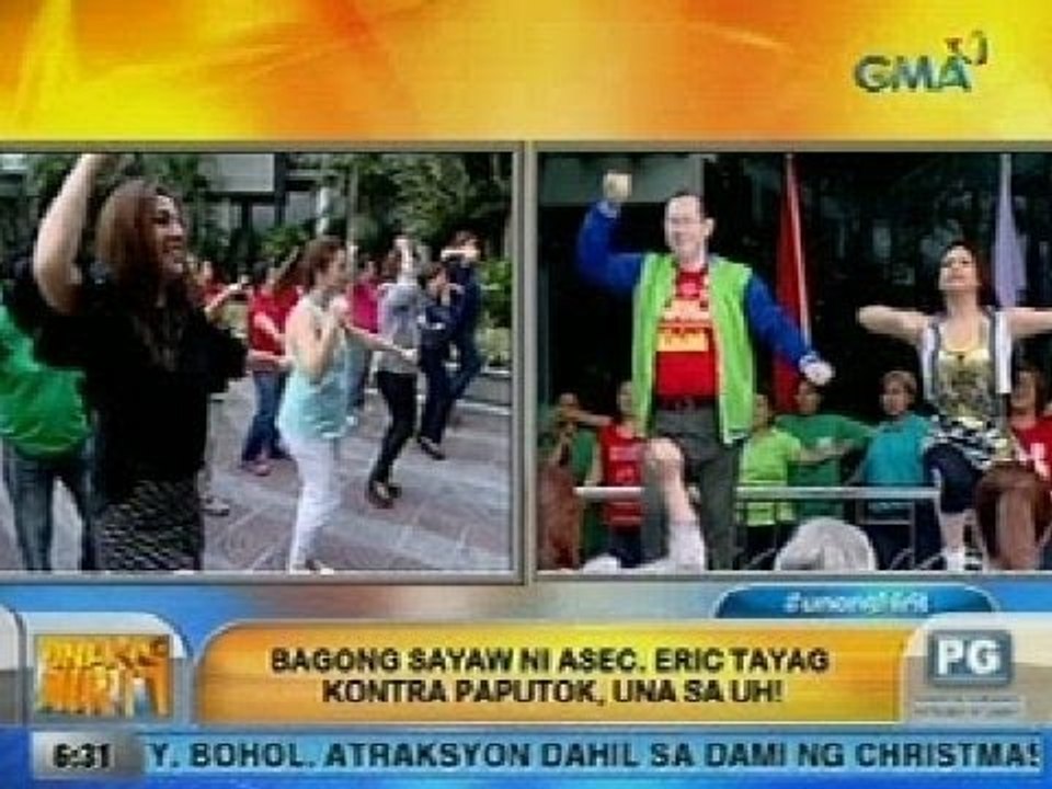 UH: Bagong sayaw ni Asec. Eric Tayag vs paputok, una sa UH!