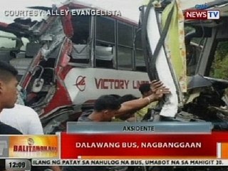 BT: 2 bus, nagbanggaan sa Olongapo City