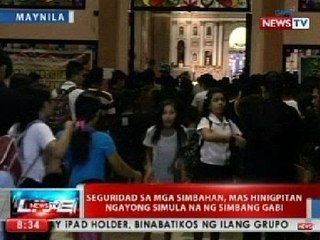 NTVL: Seguridad sa mga simbahan, mas hinigpitan ngayong simula na ng Simbang Gabi