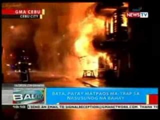 BP: Bata, patay matapos ma-trap sa nasusunog na bahay