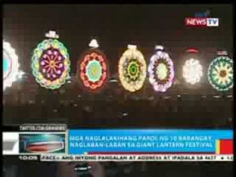BP: Mga naglalakihang parol, naglaban-laban sa Giant Lantern festival