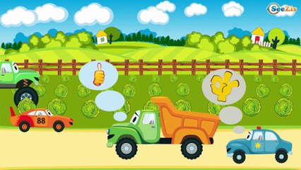 The Police car for kids - Cartoons for children - Emergency Vehicles - Cars Kids Cartoon