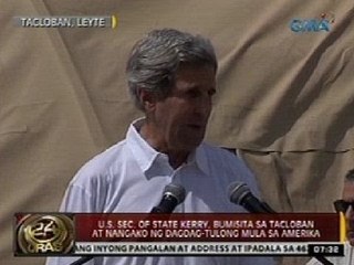 24 Oras: US Sec. of State Kerry, bumisita sa Tacloban