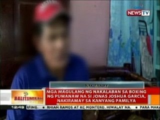 Mga magulang ng nakalaban sa boxing ng pumanaw na si Jonas Joshua Garcia, nakiramay