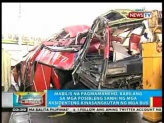 BP: 2 gulong ng pampasaherong bus sa Quezon City, tumalsik